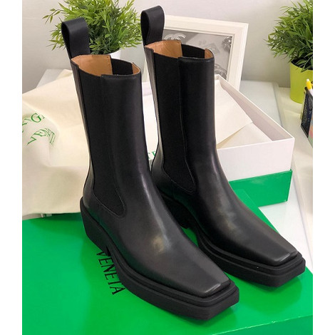 Женские черные ботинки Bottega Veneta (арт. VM-9184)